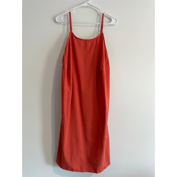 a new day Dresses & Skirts - A New Day Slip Dress Women XXL Orange Low Back Tie coastal Summer Vacation Boho